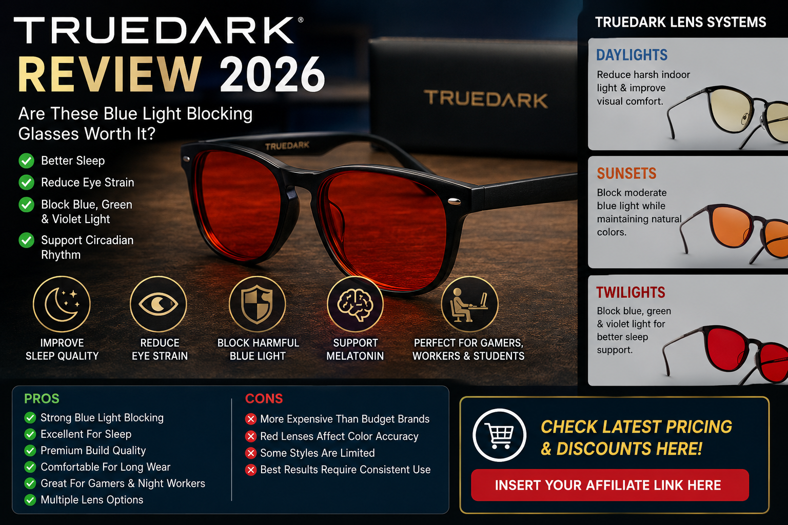 TrueDark Review 2026: Are These Blue Light Blocking Glasses Worth It?